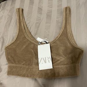 Zara terry cloth top